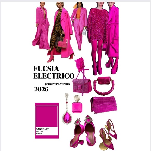 DVF Vintage 1990s Hot Pink Satin Suit — Blazer & Skirt + Bonus Gem Bracelets - Picture 10 of 16